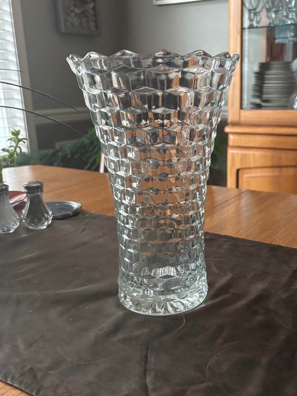 Vintage Fostoria American 10" Flared Vase